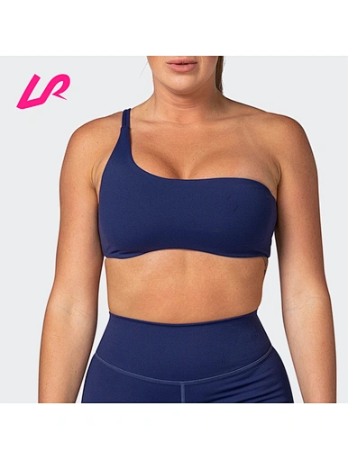 Cover up in style with our one shoulder sports bras. Designed for comfort and support, it's a must-have for any workout wardrobe. Shop now and stay ahead of the trend.